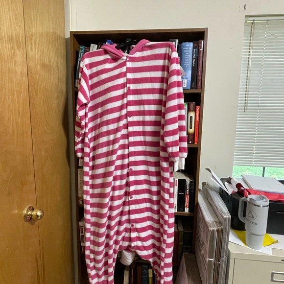 Pink Cheshire Cat Pajama Set Onesie Largr - Picture 7 of 7